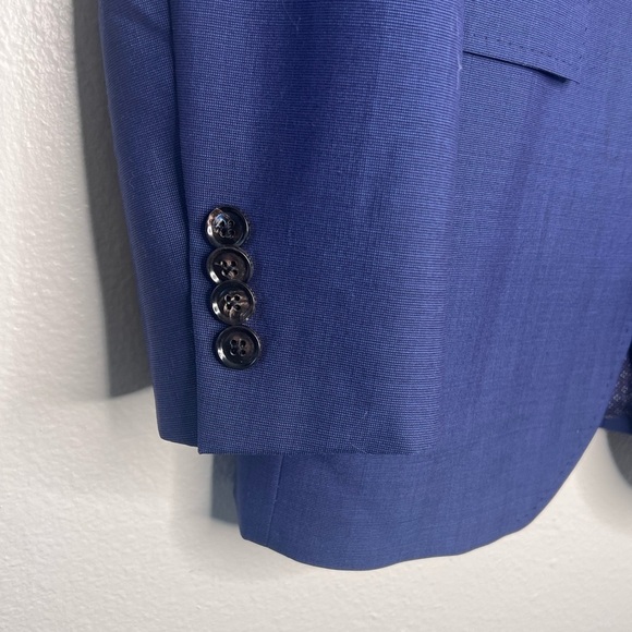 Ted Baker London Endurance Men’s Jay CT Blue Modern 100% Wool blazer Size 40 L - Picture 3 of 8